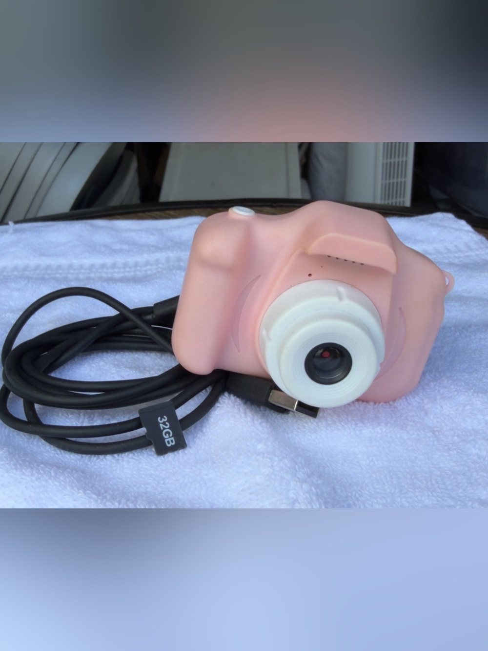 Pink Mini Digital Camera with 32GB Card